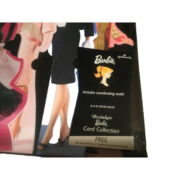 Barbie Nostalgic Cards Hallmark Collection NIB 4 cards/envelopes/seals 2003 - Picture 4 of 7